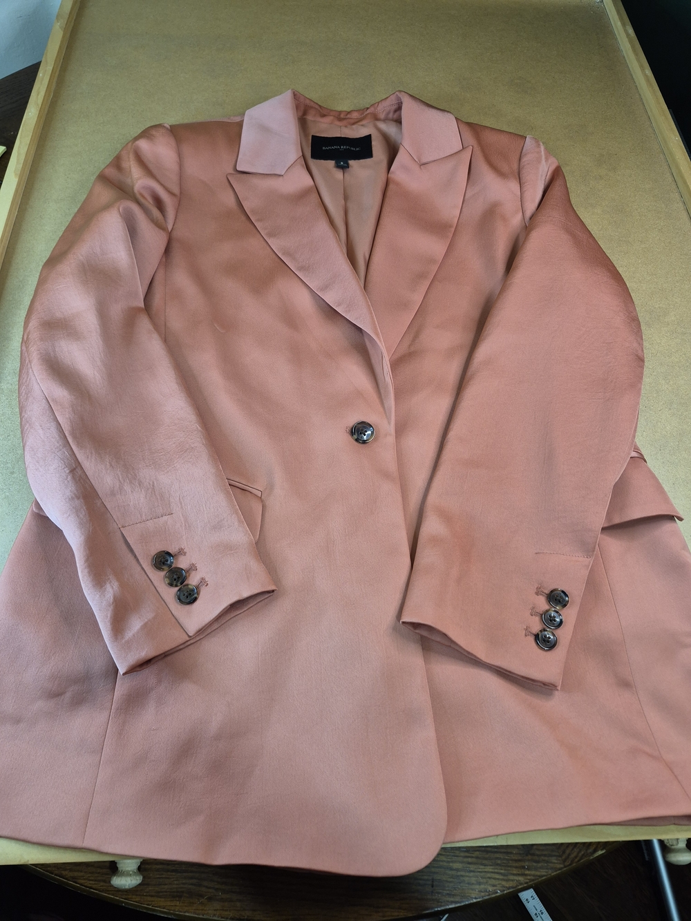 Banana Republic Blush Pink Single-Button Blazer